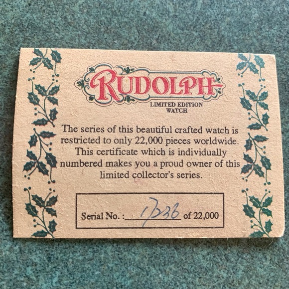 Limited Edition Rudolph Wrist Watch - Picture 2 of 3
